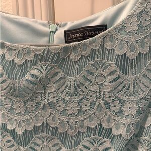 Jessica Howard Aqua Lace Dress